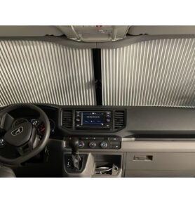 REMIS Přední okenní roleta REMI VW Crafter od roku 2019/MAN 2019-2024, s úložným prostorem v horní části střechy