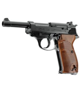 Pistole vzduchová UMAREX Legends P38 BLOWBACK CO2 ČERNÁ - BB 4,5mm steel