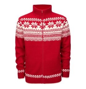 Svetr NORVEGER ČERVENÝ vel. XL