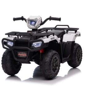 Dětská elektrická čtyřkolka Superme bílá