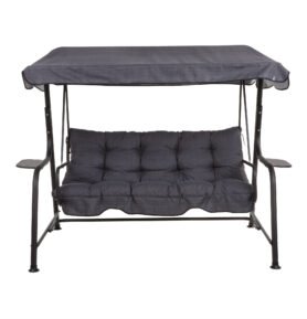 Zahradní houpačka Hawaii Black Edition s bočními stolky H024-07IB PATIO