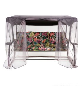 Zahradní houpačka s moskytiérou a s bočními stolky Celebes Plus Black Edition G052-23IB PATIO