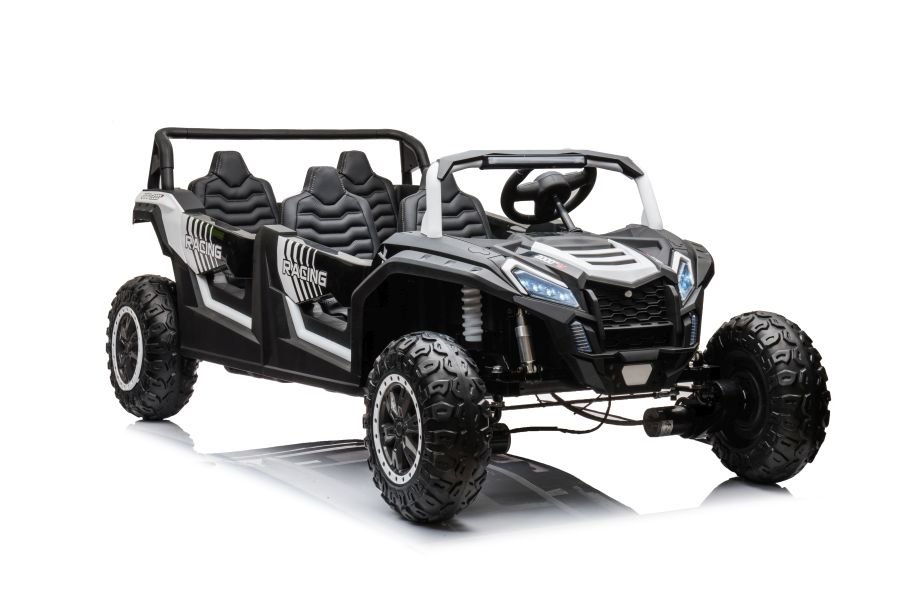 Elektrické autíčko Buggy UTV čtyřmístné 24V nafukovací kola bílé