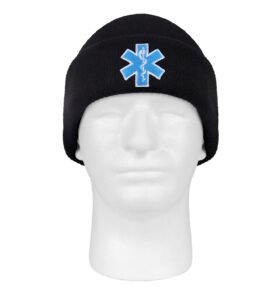 ROTHCO čepice pletená STAR OF LIFE "EMS" ČERNÁ