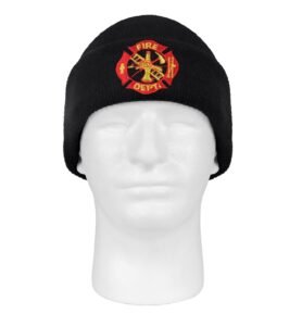 ROTHCO čepice pletená DELUXE požární sbor ČERNÁ