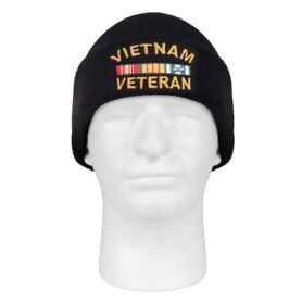 ROTHCO čepice jemně pletená VIETNAM VETERAN ČERNÁ