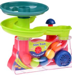 Dráha pro kuličky s hudbou a pohyblivými míčky