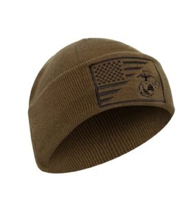 ROTHCO čepice WATCH vlajka USA/USMC pletená COYOTE