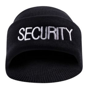 ROTHCO čepice pletená výšivka "SECURITY" ČERNÁ