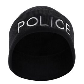ROTHCO čepice pletená POLICE ČERNÁ