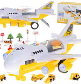 Nákladní letadlo se stavebními stroji