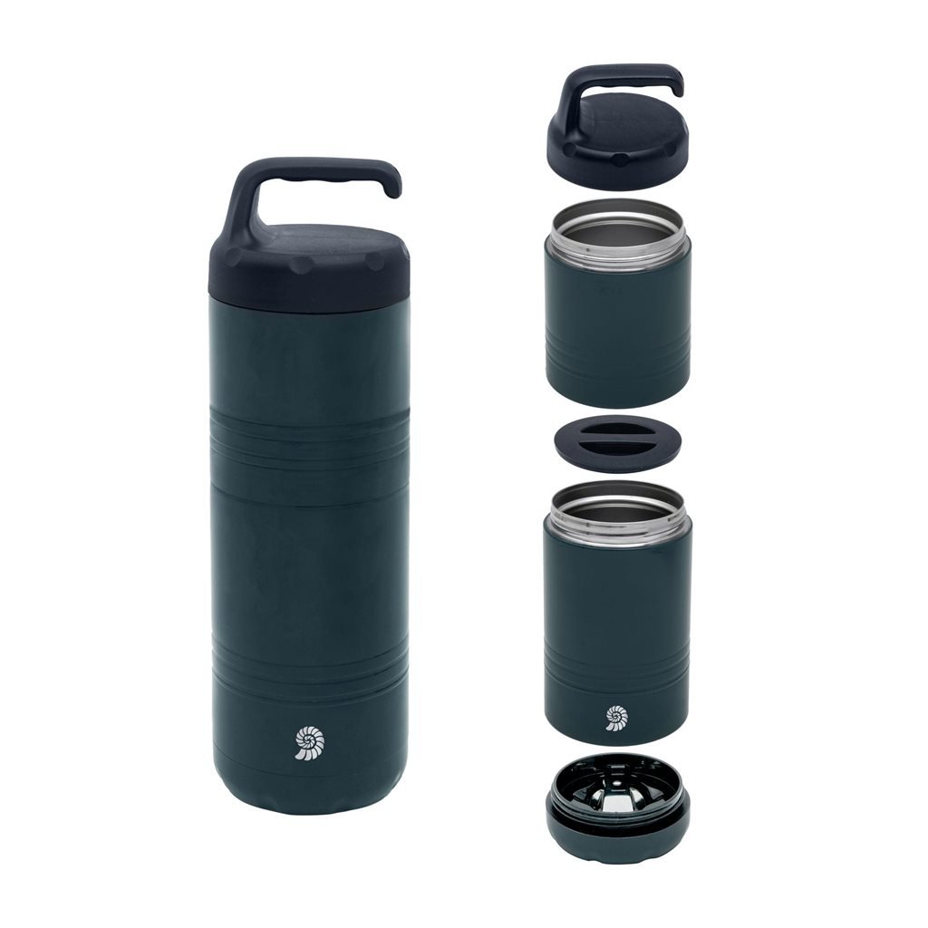 Origin Outdoors termoska na jídlo dvojitá 400/280ml Soft-Touch s lžící
