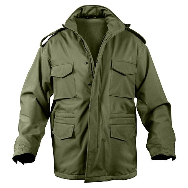 Bunda US M65 SOFTSHELL ZELENÁ vel. L