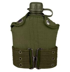 ROTHCO láhev polní plast s obalem a opaskem ZELENÁ