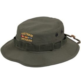 Klobouk VIETNAM VETERAN logo ZELENÝ vel. 7