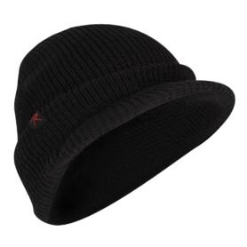 ROTHCO čepice WATCH BRIM pletená s kšiltem ČERNÁ