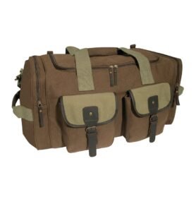 ROTHCO taška cestovní LONG JOURNEY plátěná HNĚDÁ