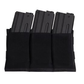 ROTHCO sumka na 3 zásobníky MOLLE elastická otevřená ČERNÁ