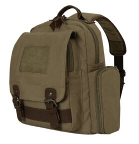 ROTHCO batoh SLING VINTAGE přes jedno rameno plátěný ZELENÝ