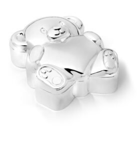 Zilverstad Krabička na první zoubek a vlásky Medvídek se srdíčkem