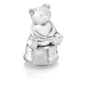 Zilverstad Kasička a hrací skříňka Medvídek se srdíčkem