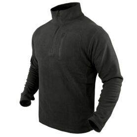 Mikina CONDOR 1/4 ZIP FLEECE ČERNÁ vel. XXL