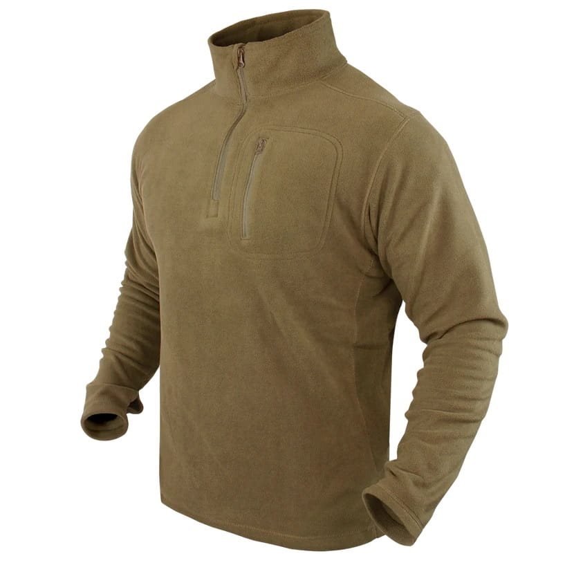 Mikina CONDOR 1/4 ZIP FLEECE COYOTE BROWN vel. M