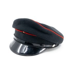 Brigadýrka BRITSKÁ dámská 2 červené pruhy ČERNÁ vel. 59