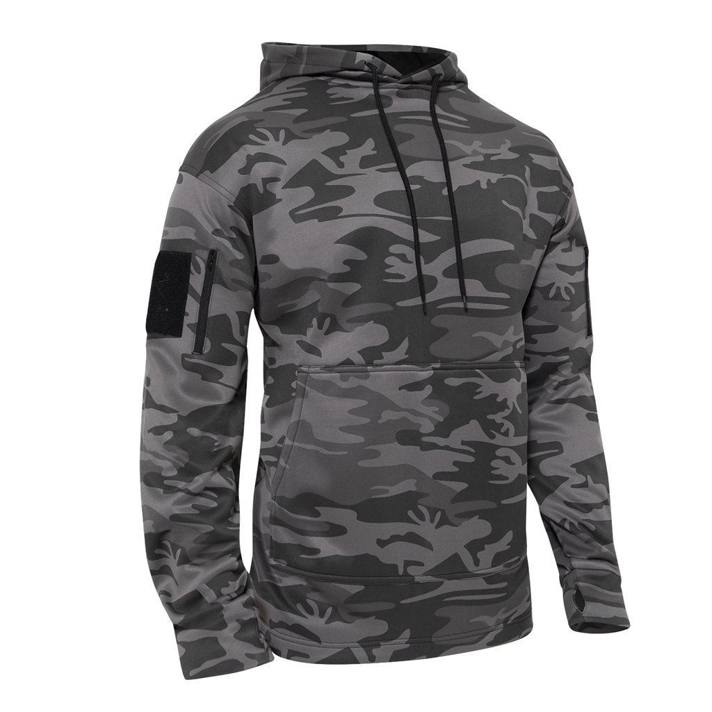 Mikina CONCEALED CARRY s kapucí BLACK CAMO vel. 4XL