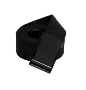 ROTHCO opasek MILITARY 135 cm ČERNÝ s černou přezkou