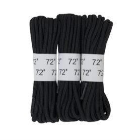 ROTHCO tkaničky do bot 180cm / 72" ČERNÉ sada 3 párů
