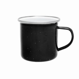 Origin Outdoors hrnek smaltovaný 360 ml se širokým okrajem ČERNÝ