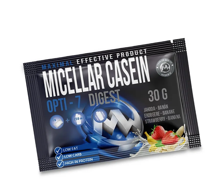 MAXXWIN MICELLAR CASEIN OPTI-7-DIGEST jahoda - banán 30 g