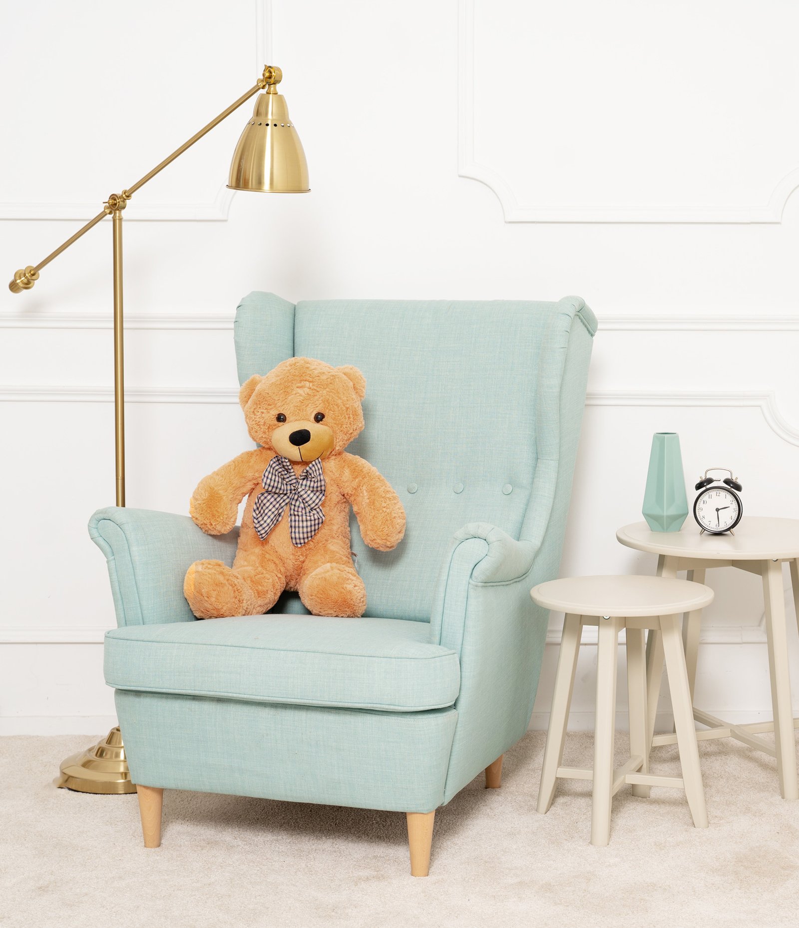 Velký plyšový medvěd Classico 50 cm světle hnědý