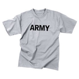 Triko dětské s nápisem ARMY ŠEDÉ vel. XS