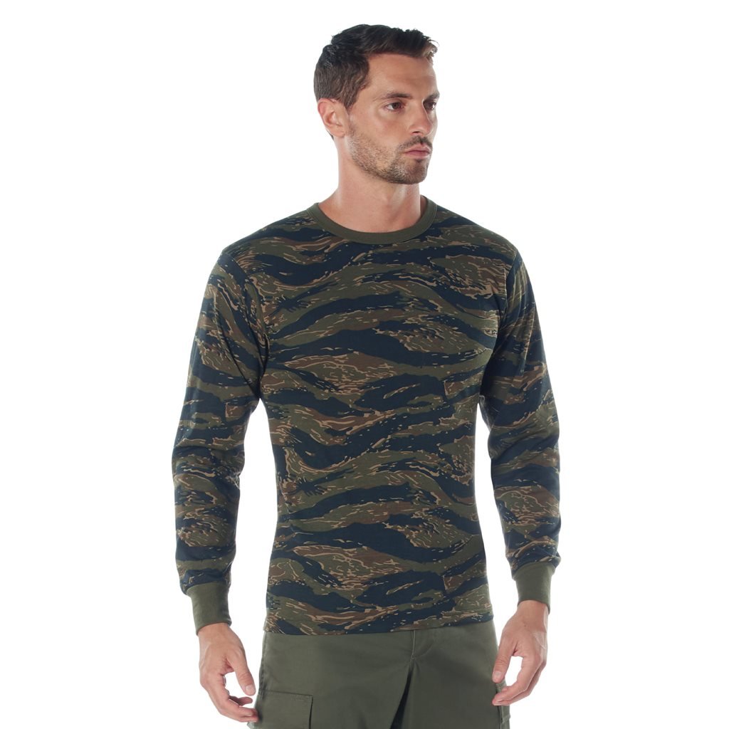 Triko s dlouhým rukávem TIGER STRIPE CAMO vel. XXL