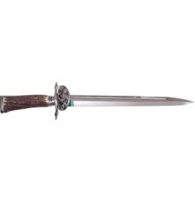 MIKOV nůž pasovací tesák NEREZ s pevnou čepelí střenka z PAROHU