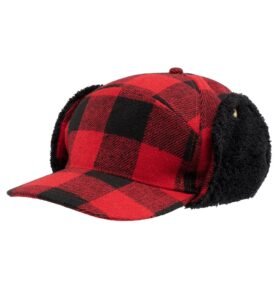 BRANDIT čepice zimní Lumberjack ČERVENO/ČERNÁ