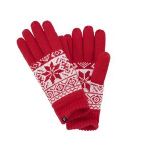 Rukavice SNOW pletené ČERVENÉ vel. L