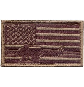 ROTHCO nášivka USA vlajka se zbraní velcro