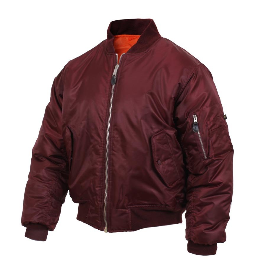 Bunda ULTRA FORCE MA1 FLIGHT MAROON vel. 3XL