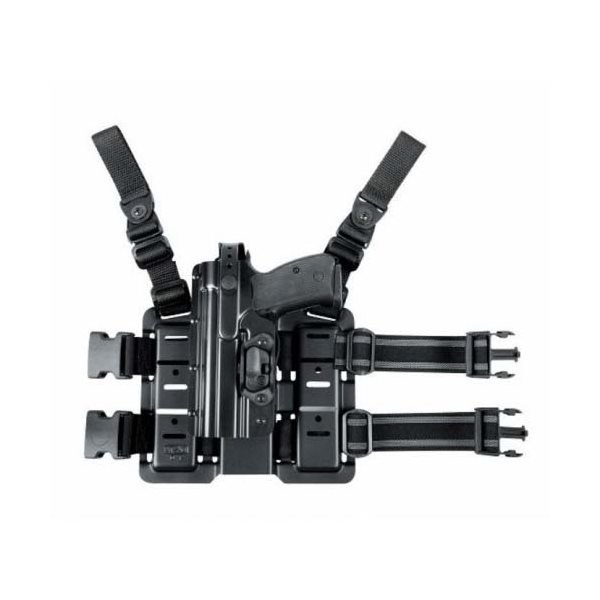 DASTA pouzdro pistolové PHDLB stehenní CZ P-10C, Glock 19 se závěsem 855 LEVÉ