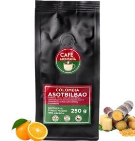 Café Montaña Colombia Asotbilbao, mletá káva Velikost balení: 250g, Hrubost mletí: Moka konvička