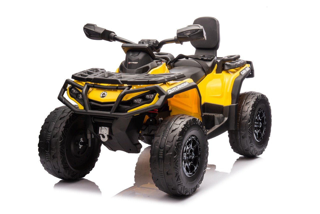 Dětská elektrická čtyřkolka Can-Am Outlander ATV žlutá