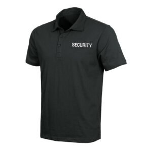 Polokošile s límečkem bavlněné SECURITY krátký rukáv GOLF ČERNÉ vel. 3XL