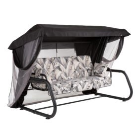 Zahradní houpačka Venezia s moskytiérou a bočními stolky G057-06PB PATIO