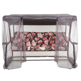 Zahradní houpačka s moskytiérou a s bočními stolky Celebes Plus Black Edition A101-02PB PATIO