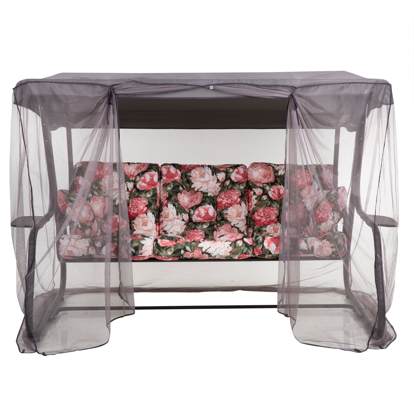 Zahradní houpačka s moskytiérou a s bočními stolky Celebes Plus Black Edition A101-02PB PATIO