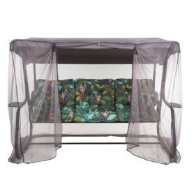 Zahradní houpačka s moskytiérou a s bočními stolky Celebes Plus Black Edition G058-02PB PATIO