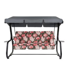 Zahradní houpačka Rimini Black Edition s bočními stolky A101-23PB PATIO